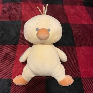 Baby Ganz Collection Cuddle Me Duck‎ Rattle Plush Lovey 12"